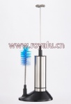 electric milk frother with brush